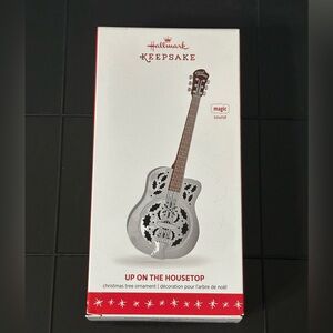 Hallmark Keepsake Christmas Guitar Ornament-Up On The Housetop Magic Sound- 2016